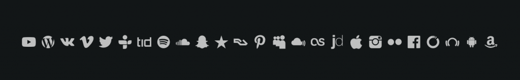 social icons music radio wordpress theme
