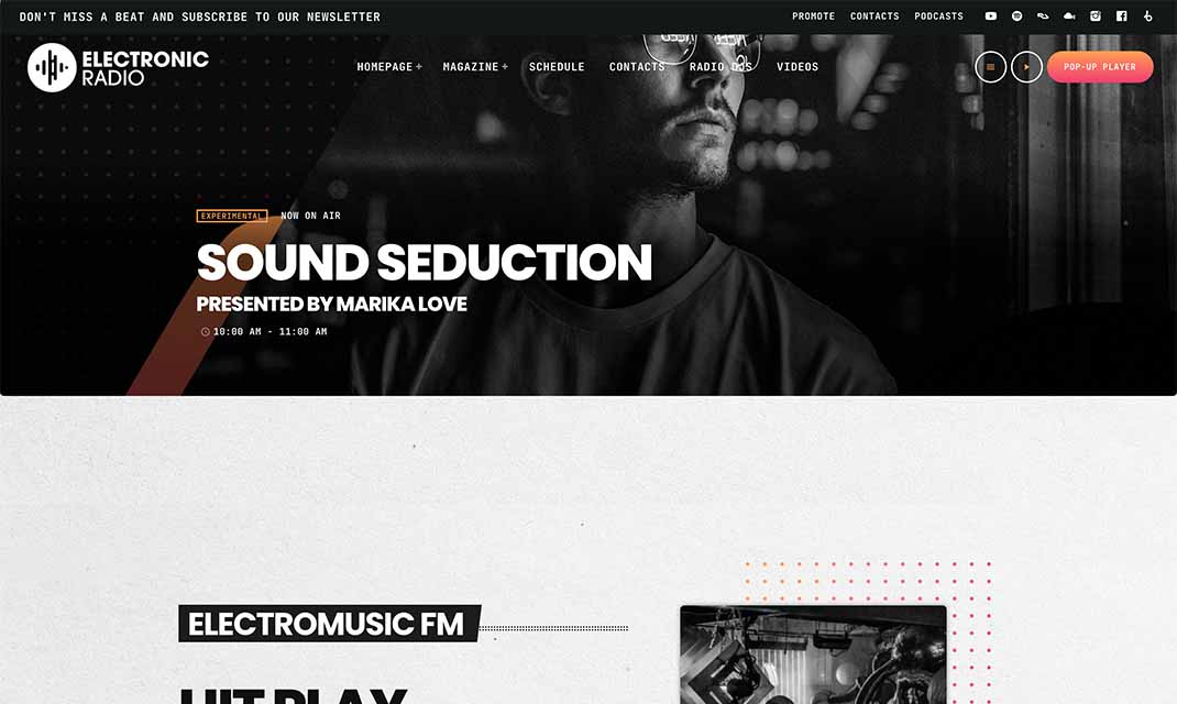 radio station template