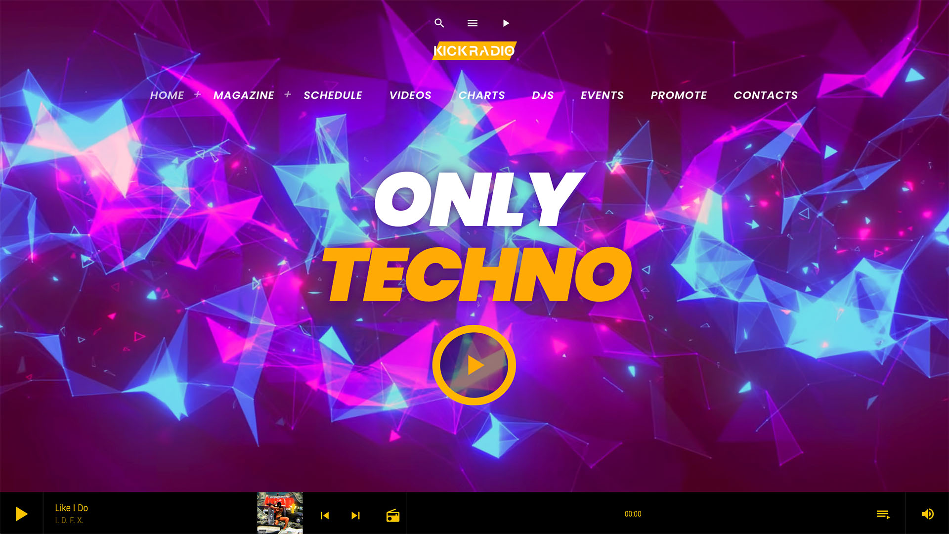 internet radio station website template demo 06-1